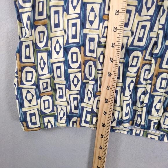 Vtg Pierre Cardin Tribal Geometric Shirt Men's XL Button Up Rayon Hawaiian Korea - Picture 6 of 10